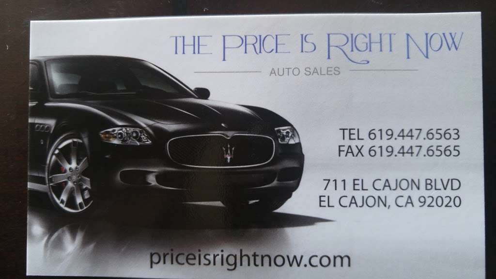 The Price Is Right Now | 711 El Cajon Blvd, El Cajon, CA 92020 | Phone: (619) 447-6563