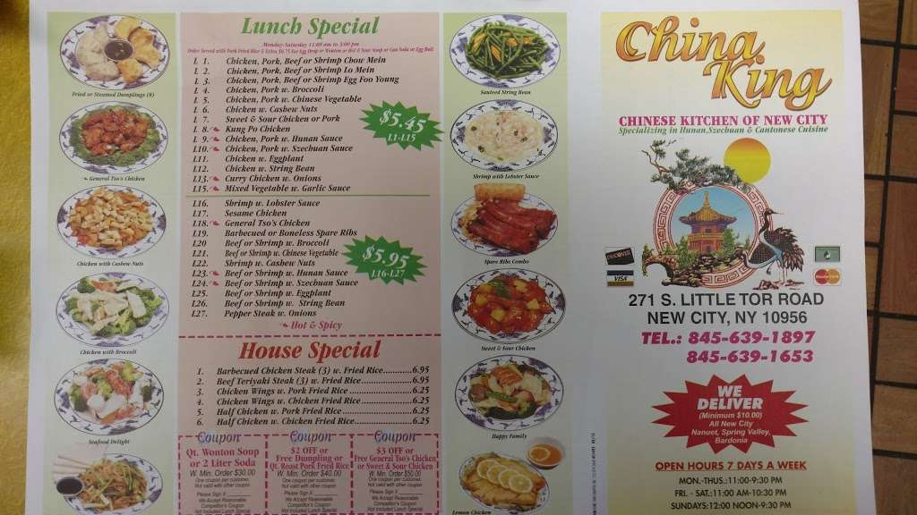 China King | 1617, 271 S Little Tor Rd, New City, NY 10956, USA | Phone: (845) 639-1897