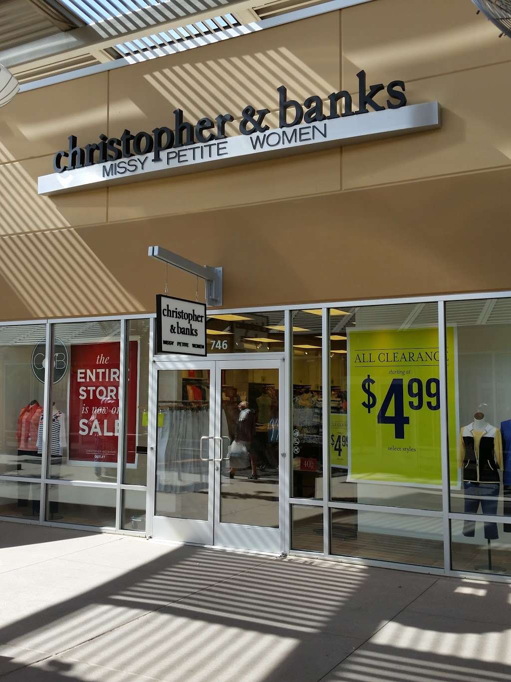 Christopher & Banks Outlet | 4976 Premium Outlets Way, #746 #746, Chandler, AZ 85226, USA | Phone: (520) 796-1344