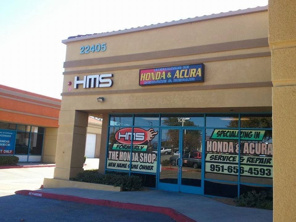 HMS Honda Acura Repair | 22405 Alessandro Blvd #102, Moreno Valley, CA 92553, USA | Phone: (951) 656-4593