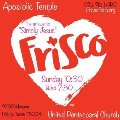Apostolic Temple UPC | 9280 Mimosa Rd, Frisco, TX 75034, USA | Phone: (972) 712-5673