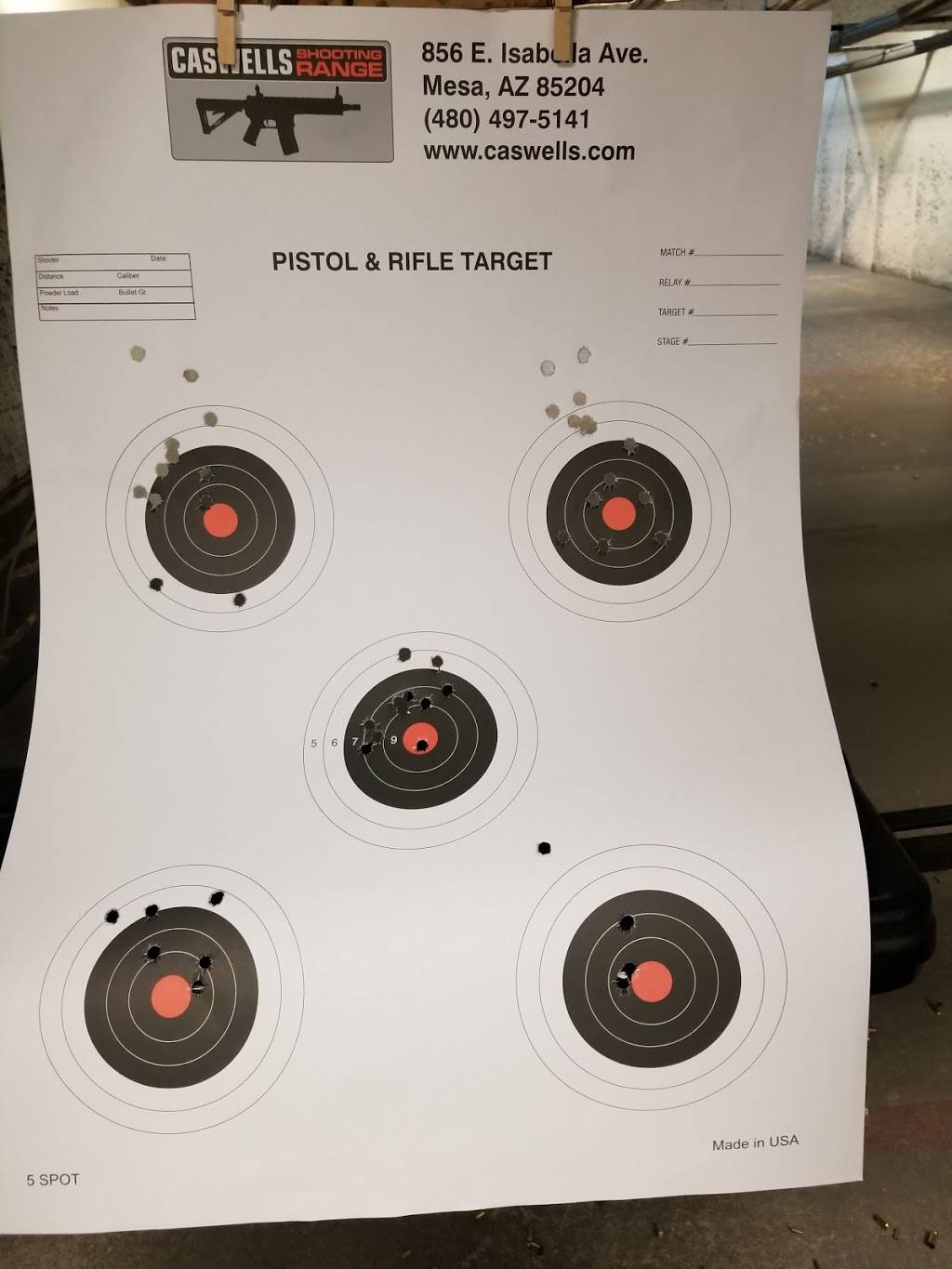 Caswells Shooting Range | 856 E Isabella Ave, Mesa, AZ 85204, USA | Phone: (480) 497-5141