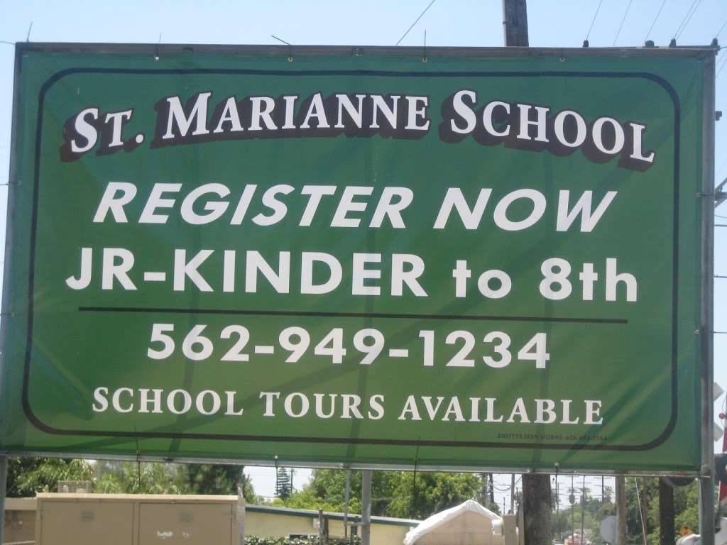 Saint Marianne de Paredes School | 7911 Buhman Ave, Pico Rivera, CA 90660, USA | Phone: (562) 949-1234