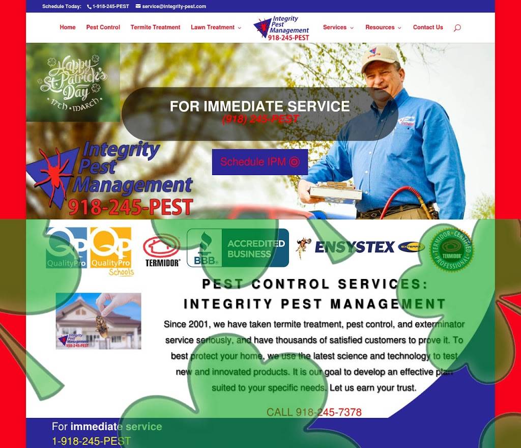 Integrity Pest Management | 4010 S 113th W Ave, Sand Springs, OK 74063 | Phone: (918) 245-7378