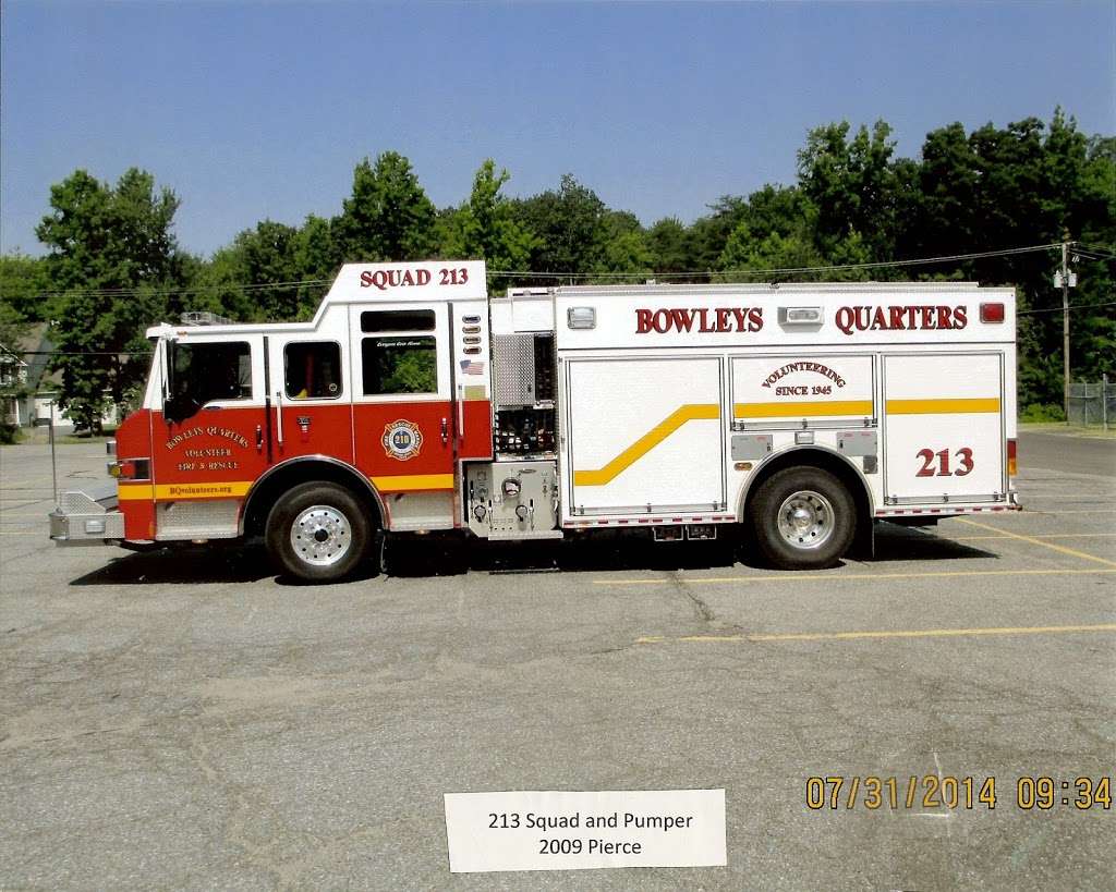 Volunteer Fire Department of Bowleys Quarters | 900 Bowleys Quarters Rd, Middle River, MD 21220 | Phone: (410) 887-5771