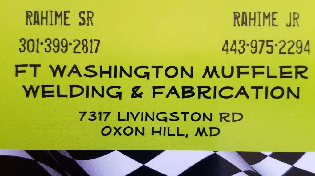 Fort washington muffler and welding | 7317 Livingston Rd, Oxon Hill, MD 20745, USA | Phone: (301) 399-2817
