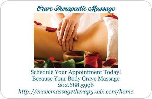 Crave Therapeutic Massage | Ste B1, 10203 Glen Way, Fort Washington, MD 20744, USA | Phone: (202) 688-5996