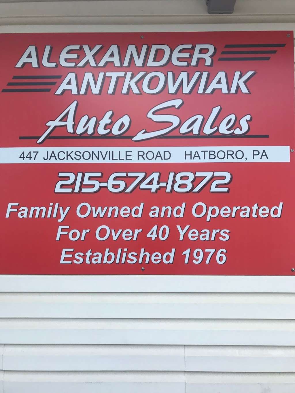 Alexander Antkowiak Auto Sales | 447 Jacksonville Rd, Hatboro, PA 19040, USA | Phone: (215) 674-1872