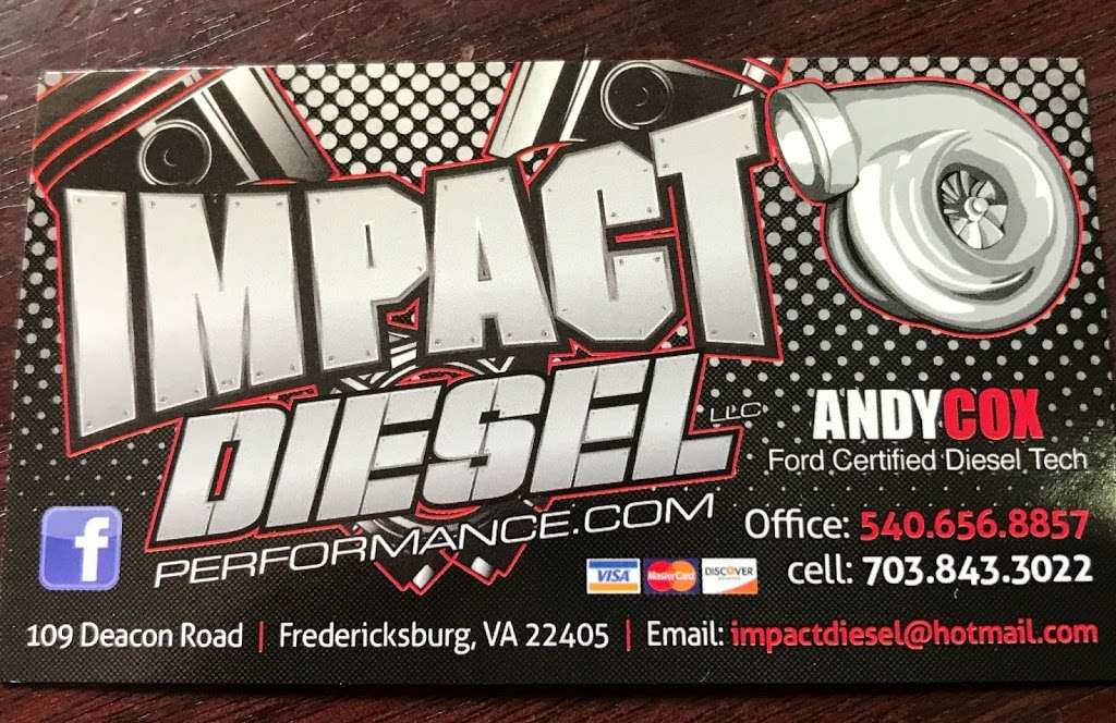 Impact Diesel Performance LLC | 109 Deacon Rd, Fredericksburg, VA 22405, USA | Phone: (703) 843-3022