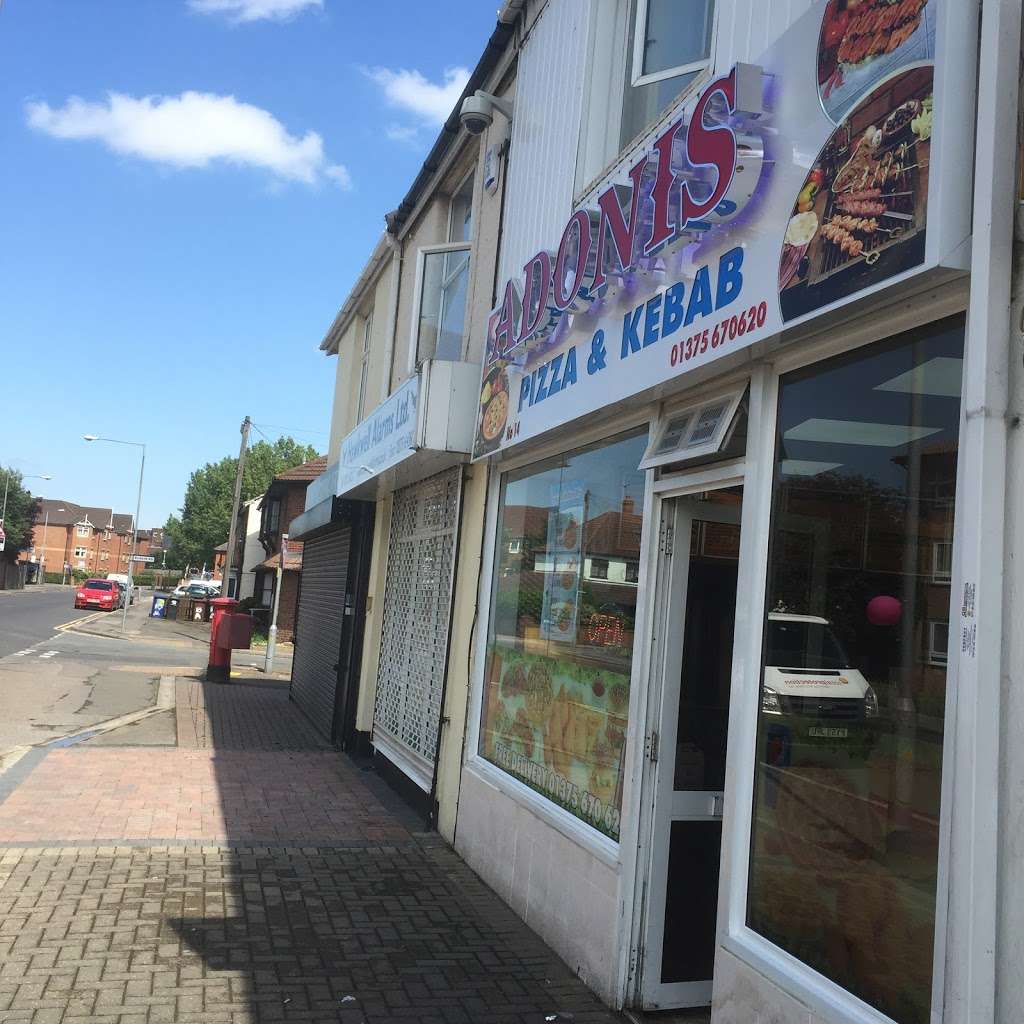 Adonis Pizza Kebab | 14 London Rd, Stanford-le-Hope SS17 0LL, UK | Phone: 01375 670620