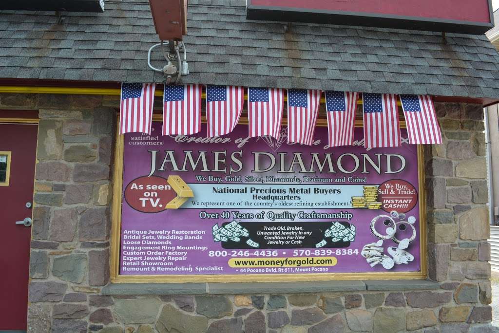 James Diamond National Jewelry Manufacturing Company | 1418 Pocono Blvd, Mt Pocono, PA 18344, USA | Phone: (570) 839-8384