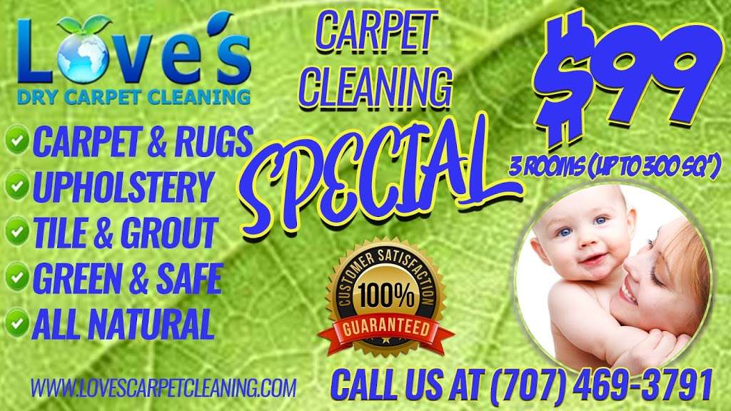 Loves Dry Carpet Cleaning | 38 Commerce Pl suite c, Vacaville, CA 95687, USA | Phone: (707) 469-3791