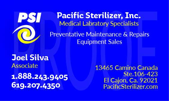 Pacific Sterilizer, Inc. | 12472 Ridgeton Dr, Lakeside, CA 92040 | Phone: (888) 243-9405