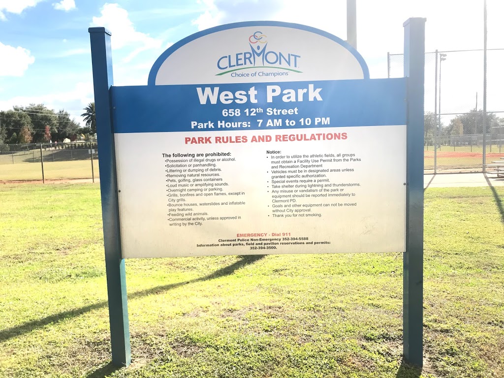 West Park | 658 12th St, Clermont, FL 34711, USA | Phone: (352) 394-3500