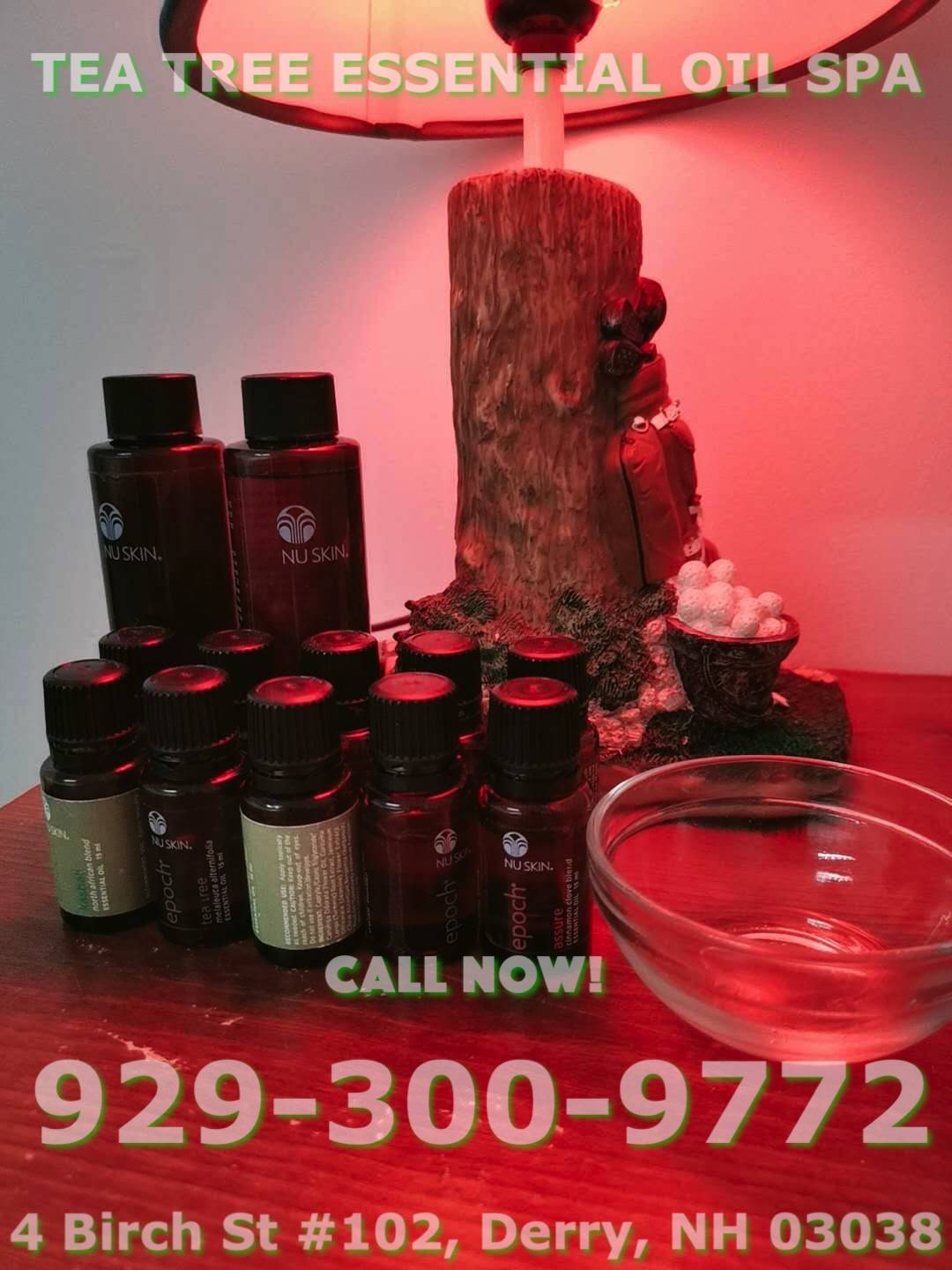 Tea Tree Essential Oil Spa | 4 Birch St Unit 102, Derry, NH 03038, United States | Phone: (929) 300-9772