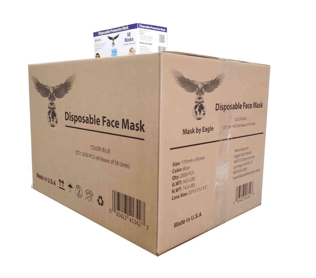 Disposable Masks by Eagle | 4450 E Cheyenne Ave, Las Vegas, NV 89115, USA | Phone: (702) 761-4747