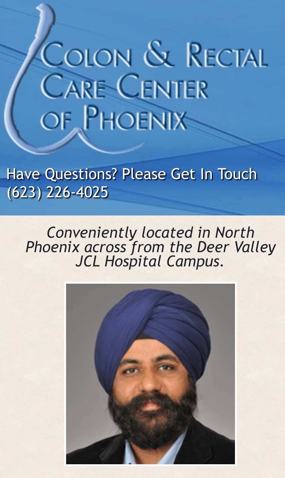 Colon and Rectal care center of Phoenix | 19841 N 27th Ave #300a, Phoenix, AZ 85027, USA | Phone: (623) 226-4025