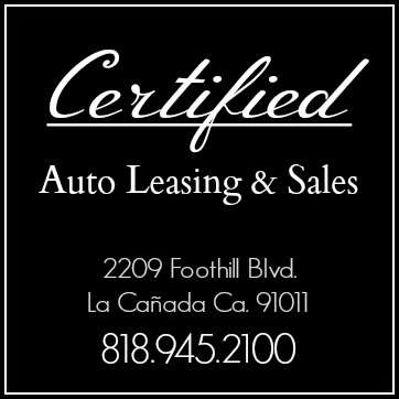 Certified Auto Leasing & Sales | 2209 Foothill Blvd, La Cañada Flintridge, CA 91011, USA | Phone: (818) 945-2100