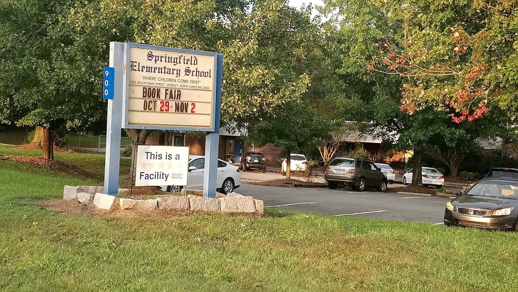 Springfield Elementary School | 900 S Main St, Stanley, NC 28164 | Phone: (704) 836-9106