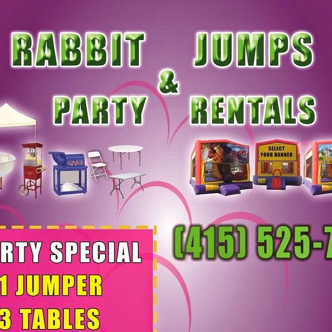 Rabbit Jumps Party Rentals | 538 Alameda del Prado, Novato, CA 94949, USA | Phone: (415) 525-7863