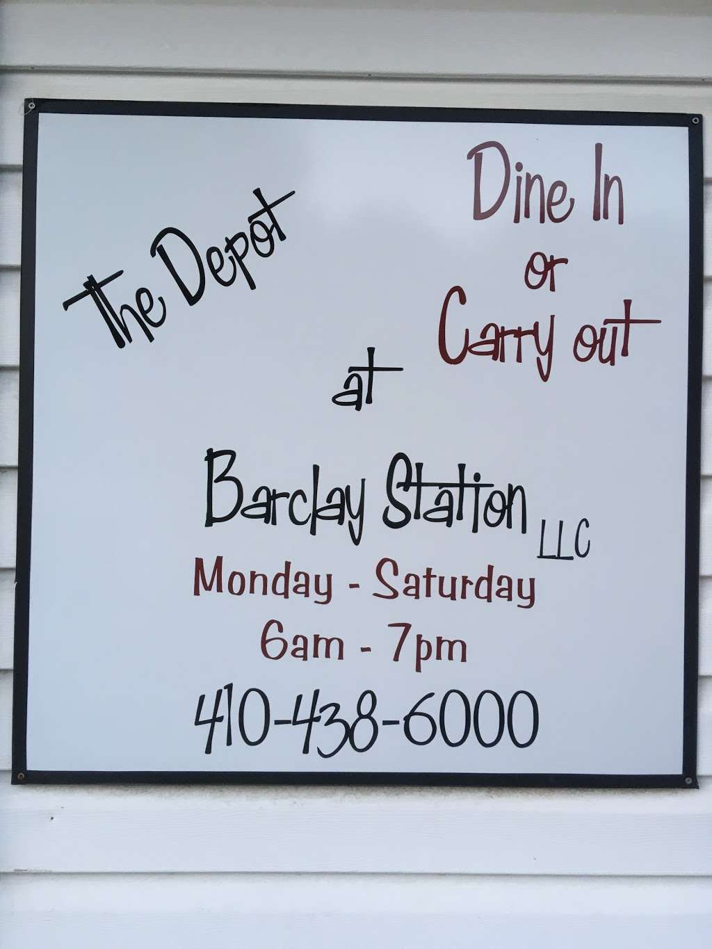 Barclay Depot | 1207 Goldsboro Rd, Barclay, MD 21607, USA | Phone: (410) 438-6000