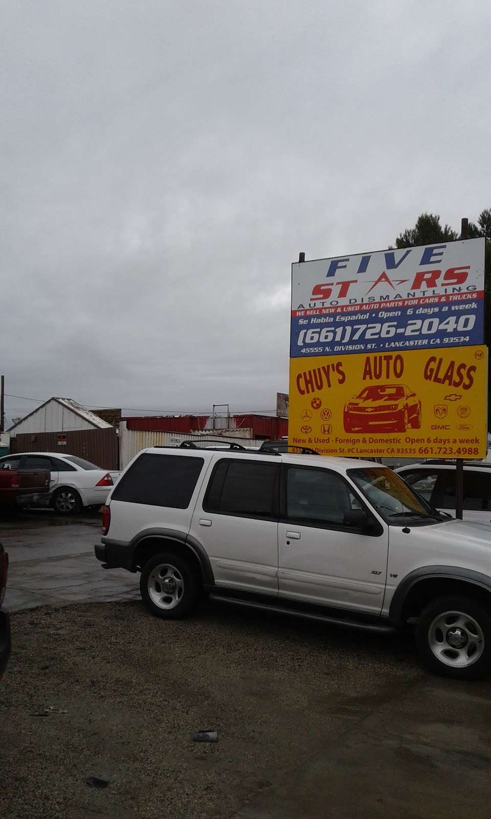 Five Stars Auto Dismantling | 45555 Division St Ste B, Lancaster, CA 93535, USA | Phone: (661) 726-2040