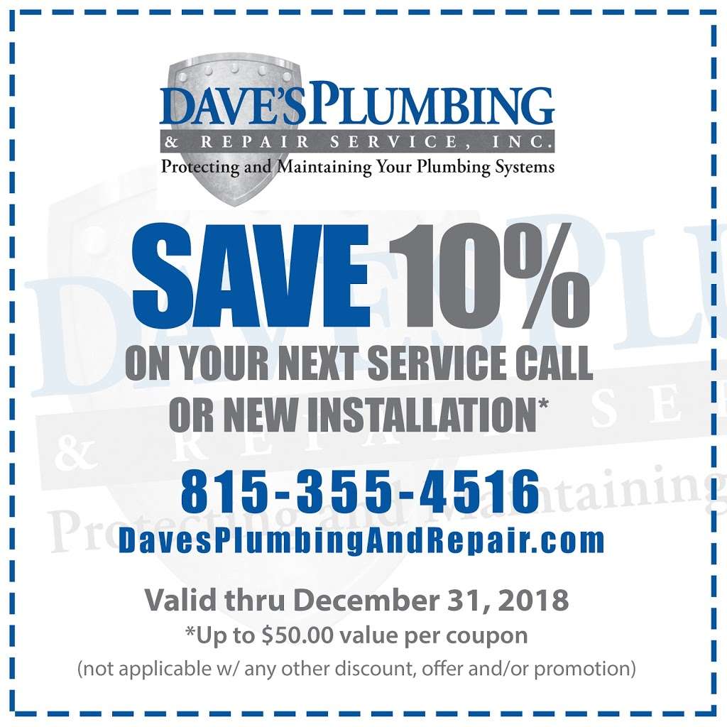 Daves Plumbing & Repair Service, Inc. | 732 Tek Dr Unit D, Crystal Lake, IL 60014 | Phone: (815) 355-4516