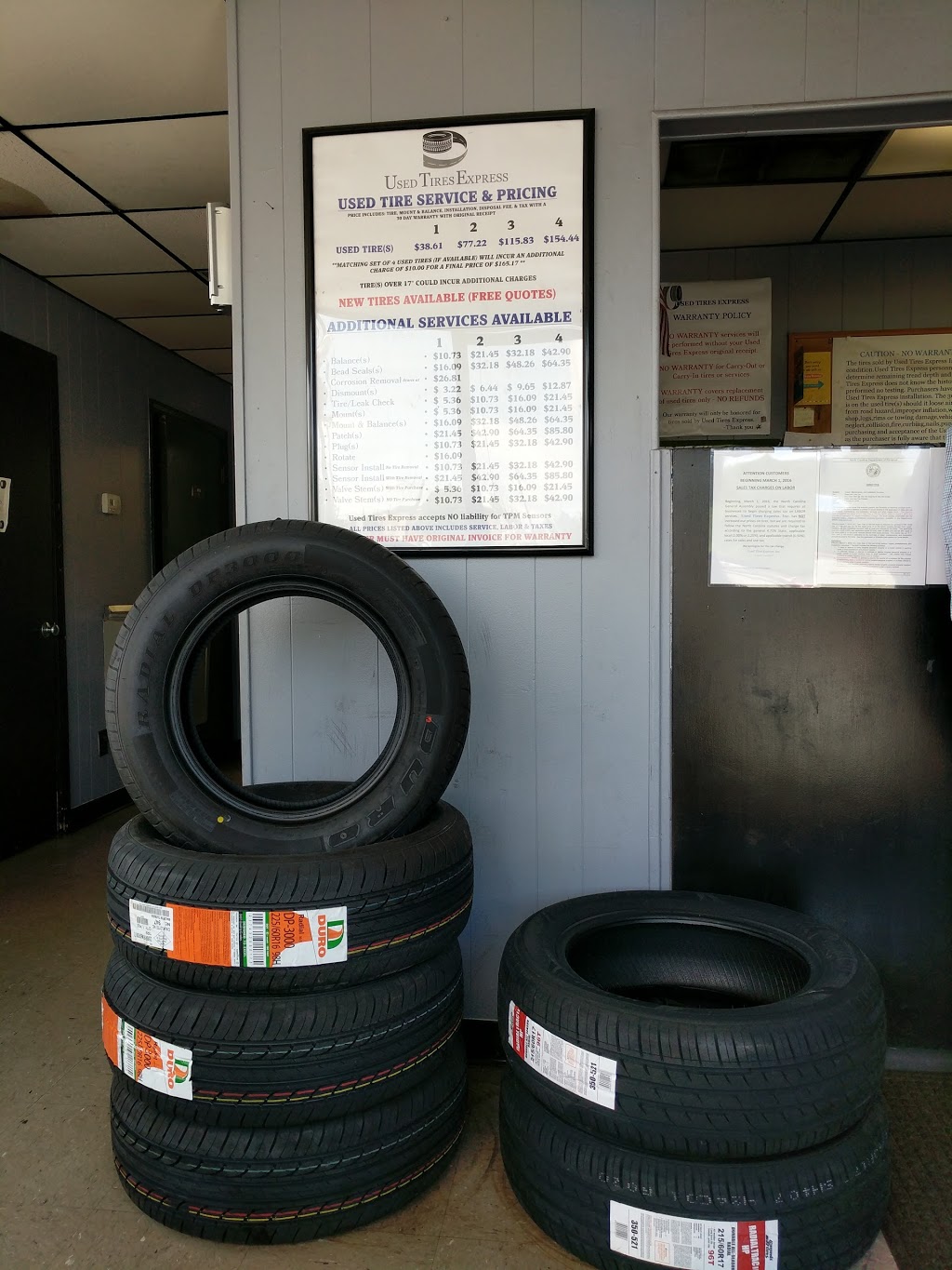 Used Tires Express | 4417 N Tryon St, Charlotte, NC 28213 | Phone: (704) 596-4000