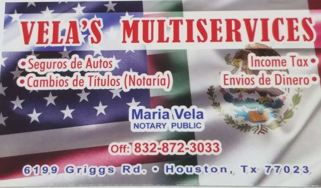 Velas Insurance & Services | 6199 Griggs Rd, Houston, TX 77023, USA | Phone: (832) 872-3033