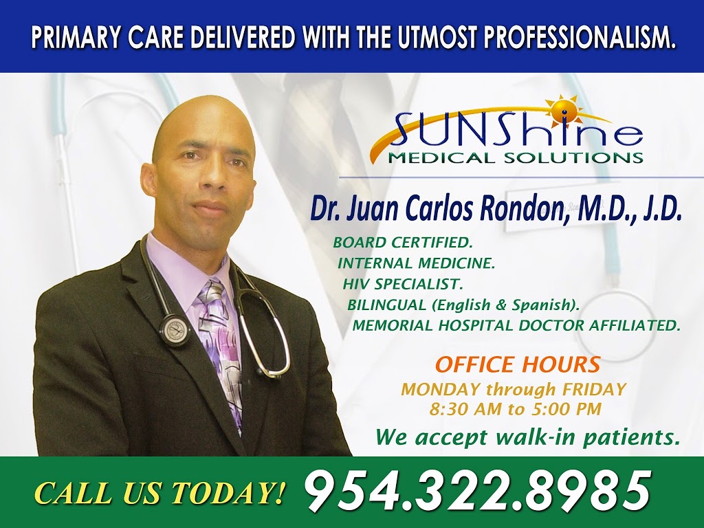 Dr. Juan Carlos Rondon, M.D., P.A. | 3157 N University Dr #103, Hollywood, FL 33024, USA | Phone: (954) 322-8985