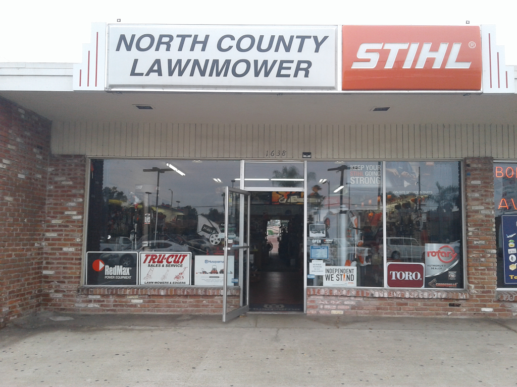 North County Lawnmower Inc | 1638 E Valley Pkwy, Escondido, CA 92027, USA | Phone: (760) 741-2296