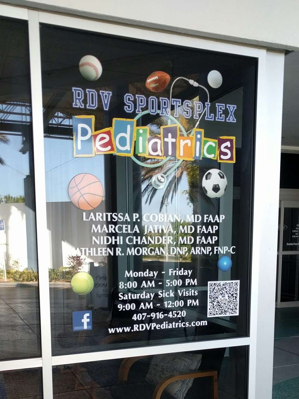 RDV Sportsplex Pediatrics | 8701 Maitland Summit Blvd, Orlando, FL 32810, USA | Phone: (407) 916-4520