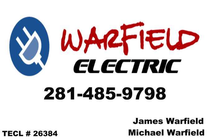 Warfield Electric | 3600 E Walnut St, Pearland, TX 77581 | Phone: (281) 485-9798