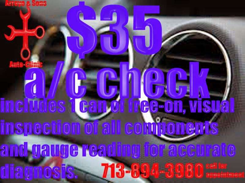 Arroyo & Sons Auto-Clinic | #120, 10175 Veterans Memorial Dr, Houston, TX 77038, USA | Phone: (713) 894-3980