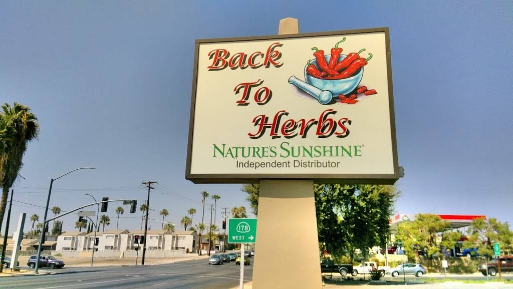 Back To Herbs | 2425 Haley St, Bakersfield, CA 93305, USA | Phone: (661) 872-3200