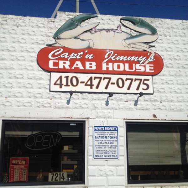 Captain Jimmys Crab House | 7214 North Point Rd, Sparrows Point, MD 21219, USA | Phone: (410) 477-0775