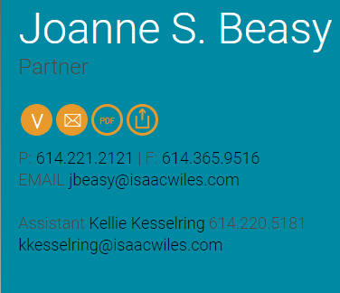 Joanne S. Beasy | 2 Miranova Pl #700, Columbus, OH 43215, USA | Phone: (614) 221-2121