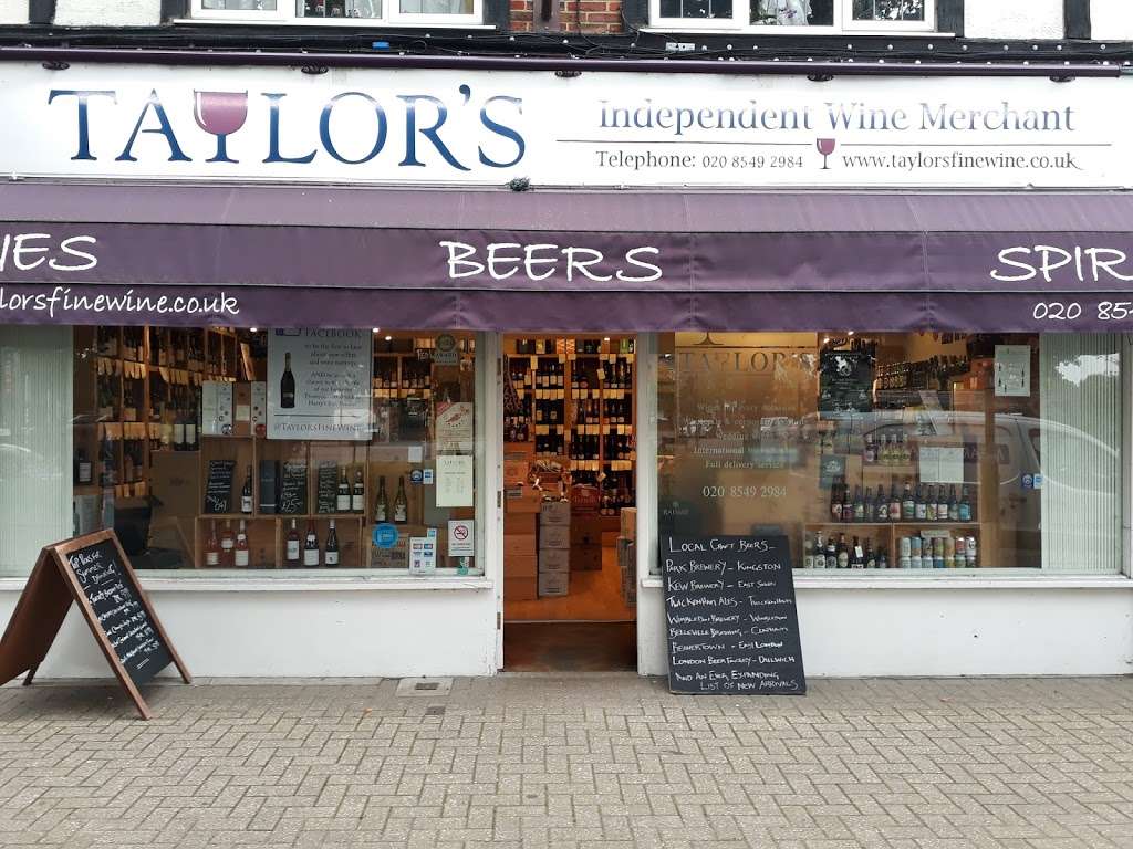 Taylors Wine Merchant | 321 Richmond Rd, Kingston upon Thames KT2 5QU, UK | Phone: 020 3759 8651