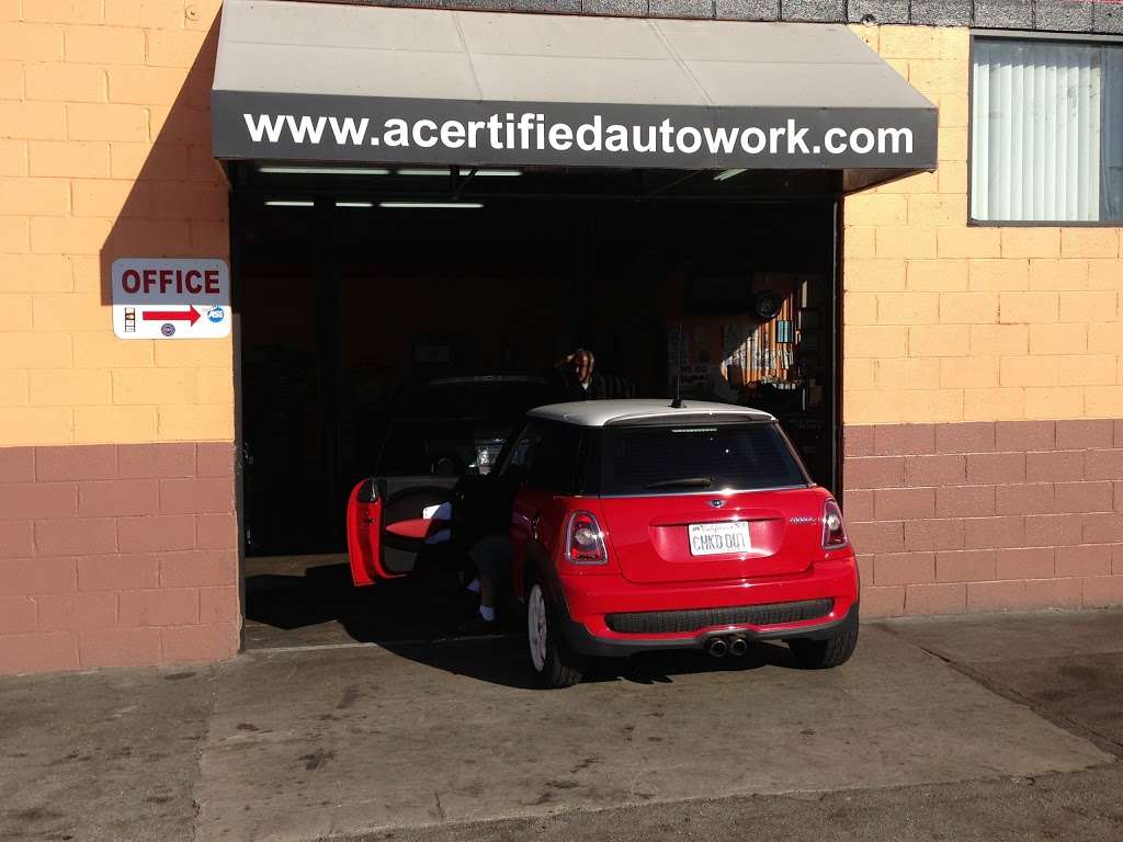 A CERTIFIED AUTOWORK INC. | 6545 San Fernando Rd, Glendale, CA 91201, USA | Phone: (818) 241-2631