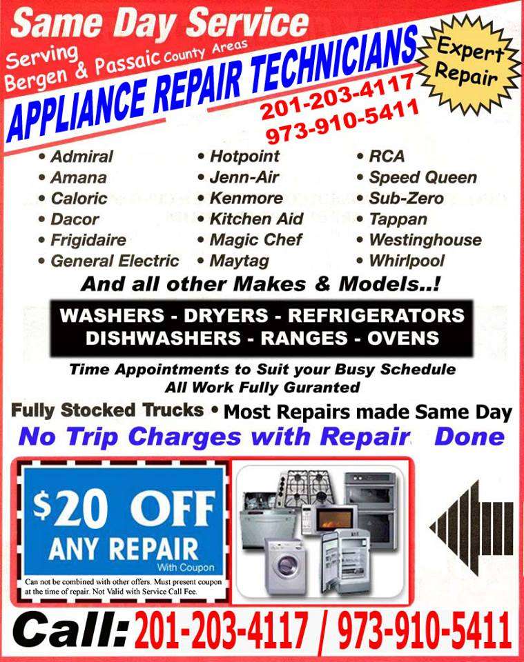 Appliance Repair Technicians | 18-16 Morlot Ave, Fair Lawn, NJ 07410, USA | Phone: (201) 203-4117 Appliance Repair Technicians | 18-16 Morlot Ave, Fair Lawn, NJ 07410, USA | Phone: (201) 203-4117