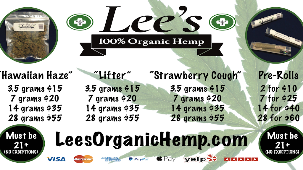 Lee’s Organic Hemp | 15603 Gulf Fwy, Webster, TX 77598, USA | Phone: (281) 728-3136