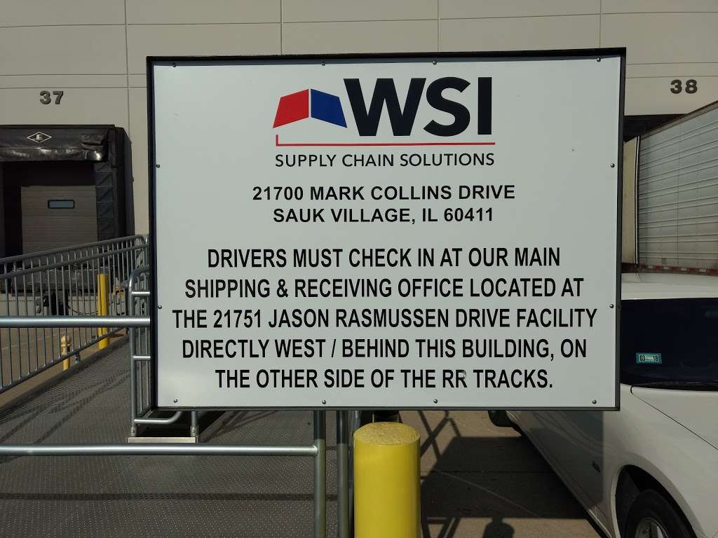 WSI (Warehouse Specialists, LLC) | 21700 Mark Collins Dr, Sauk Village, IL 60411, USA | Phone: (920) 830-5000