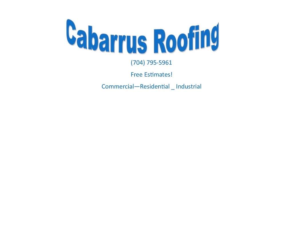 Cabarrus Roofing | 5555 Highway 601 South, Concord, NC 28025 | Phone: (704) 795-5961