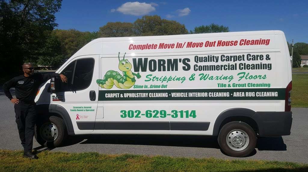 Worms Quality Carpet Care and Commercial Cleaning, LLC | 21729 Maple Dr, Seaford, DE 19973, USA | Phone: (302) 629-3114