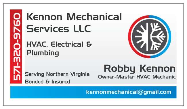 Kennon Mechanical Services LLC | 16124 Taconic Cir, Montclair, VA 22025 | Phone: (571) 320-9760