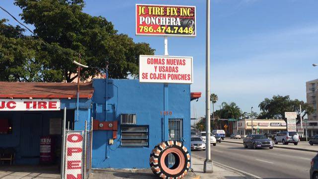 Jc tire fix Ponchera | 1650 NW 27th Ave, Miami, FL 33125, USA | Phone: (786) 474-7448