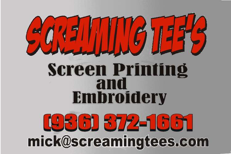 Screaming Tees - Custom Tshirts, Embroidery | 24715 Farm to Market Rd 1488 #7, Magnolia, TX 77355, USA | Phone: (936) 372-1661