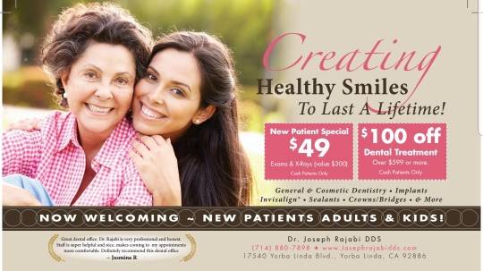 Dr. Joseph Rajabi DDS | 17540 Yorba Linda Blvd, Yorba Linda, CA 92886, USA | Phone: (714) 986-9293