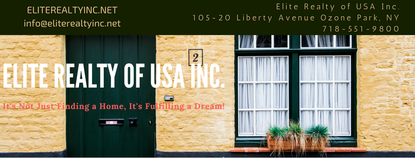Elite Realty of USA Inc. | 105-20 Liberty Ave, Ozone Park, NY 11417, USA | Phone: (718) 551-9800