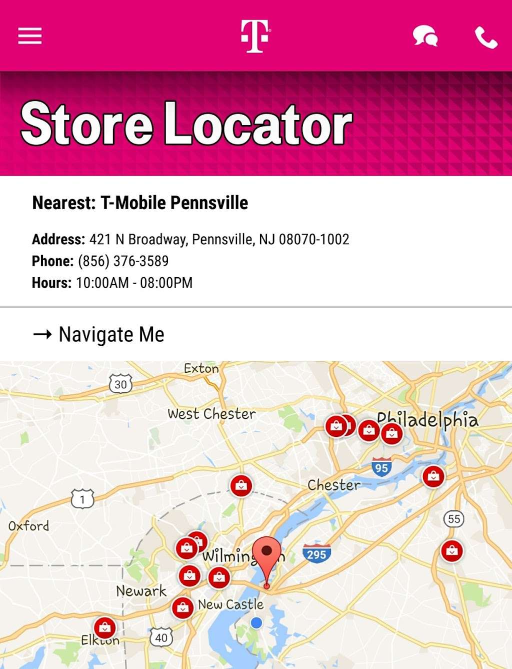 T-Mobile | 421 N Broadway, Pennsville Township, NJ 08070, USA | Phone: (856) 376-3589